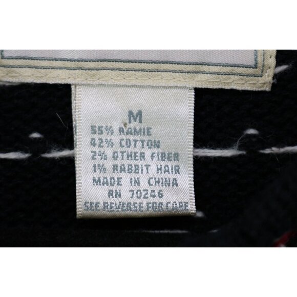 Studio Works Vintage Norwegian Ramie Rabbit Blend Sweater-Size Medium-Full Zip - Picture 3 of 7